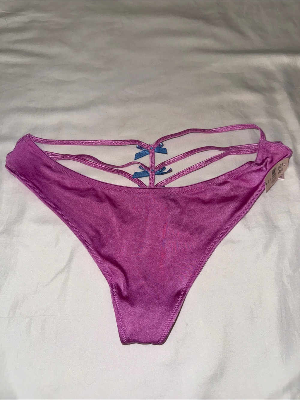 Victoria's Secret Magenta Strappy Thong